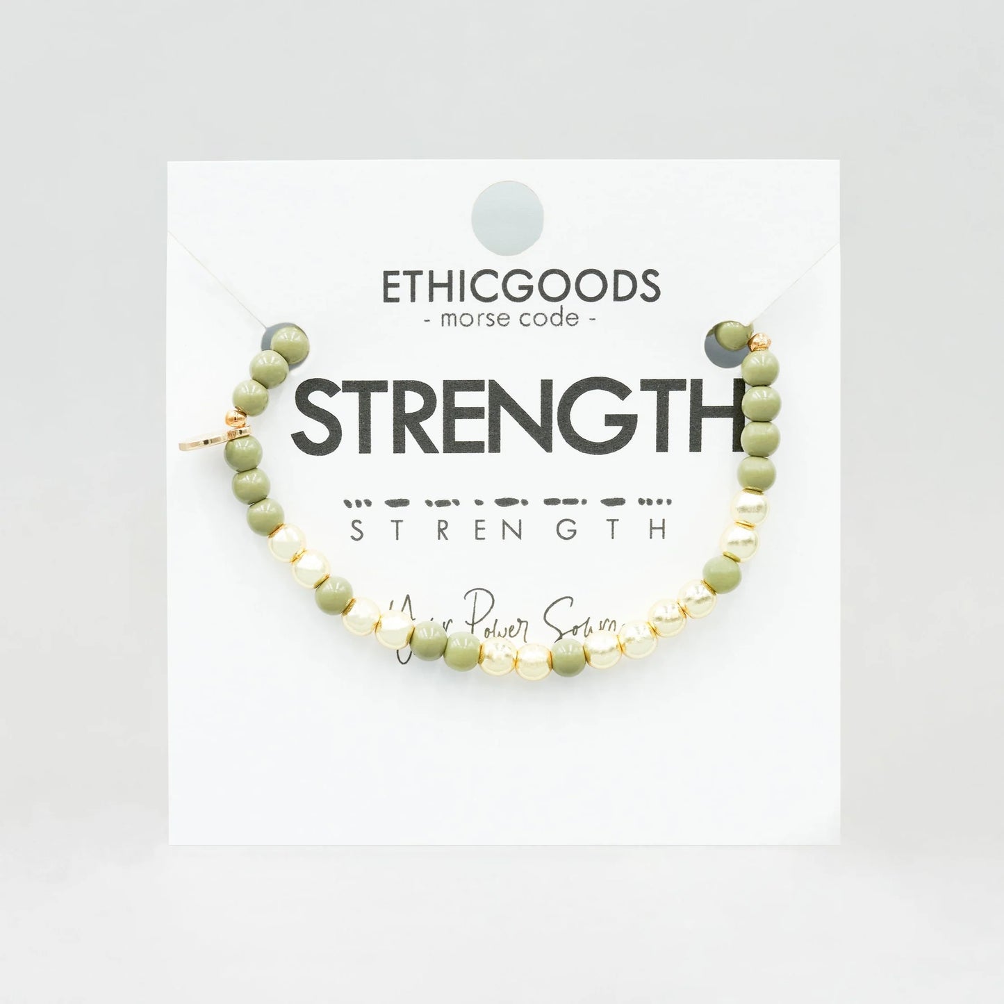 Gold - Morse Code Bracelet Friendship