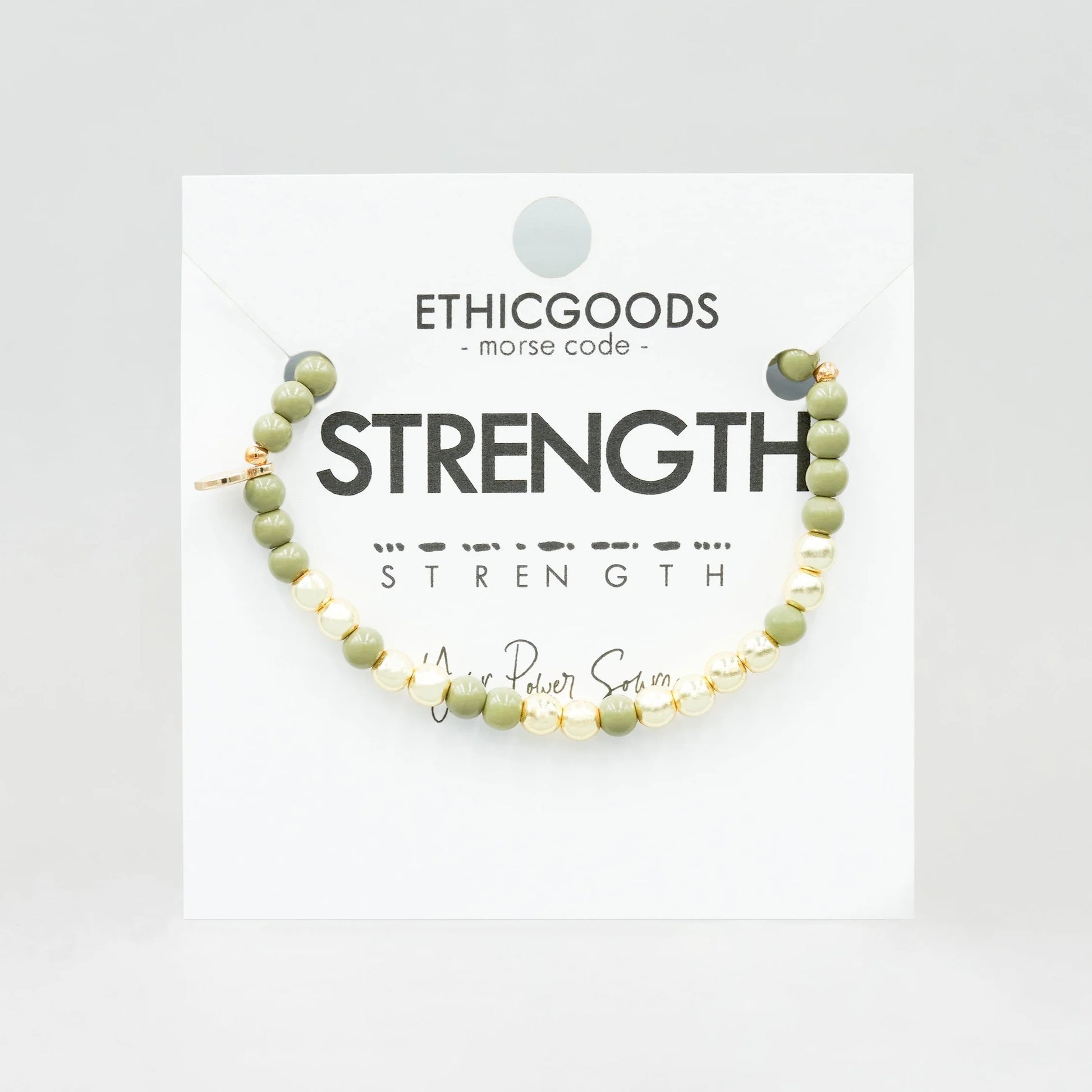 Gold - Morse Code Bracelet Friendship