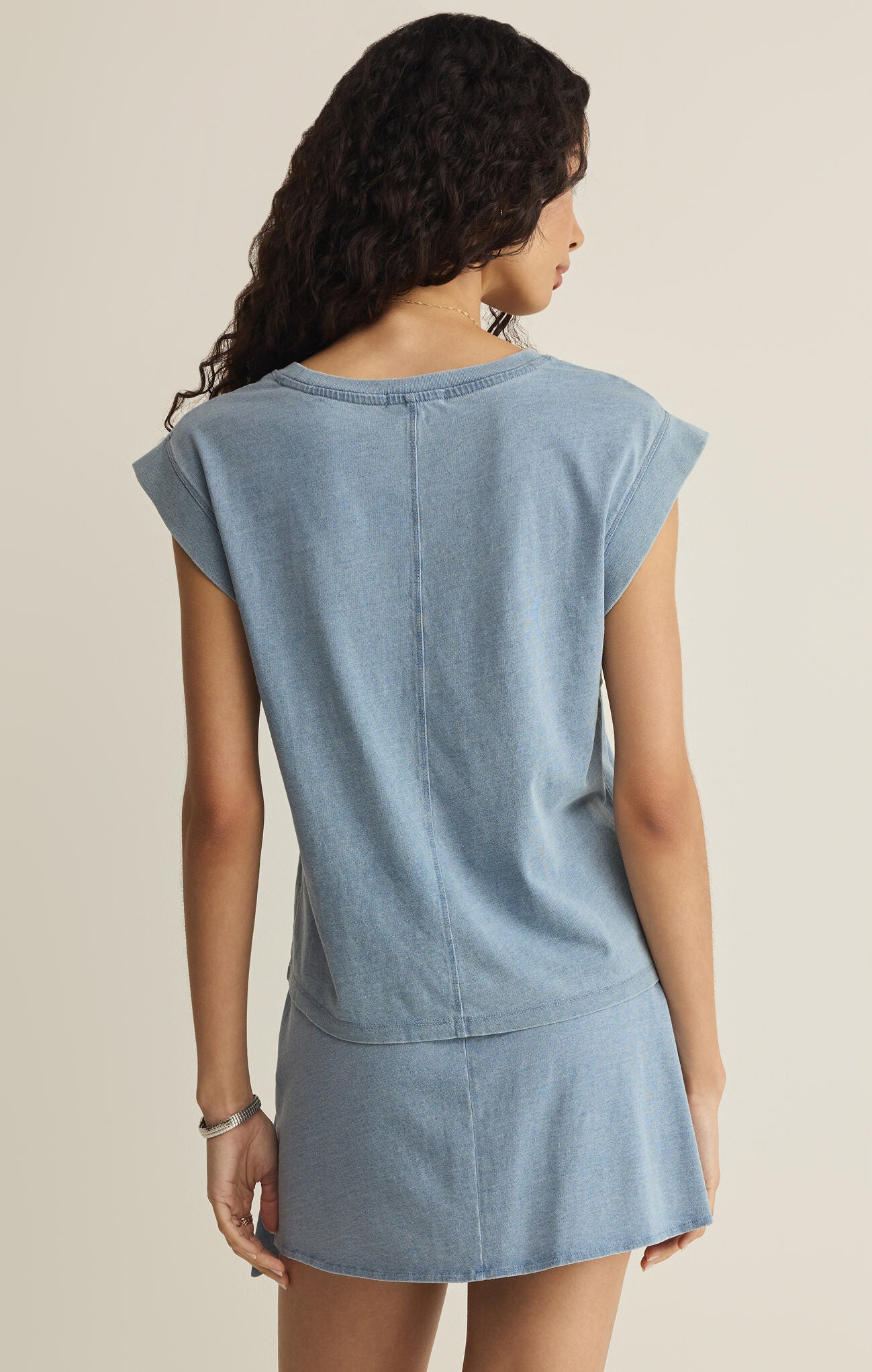 Camino Jersey Denim Top