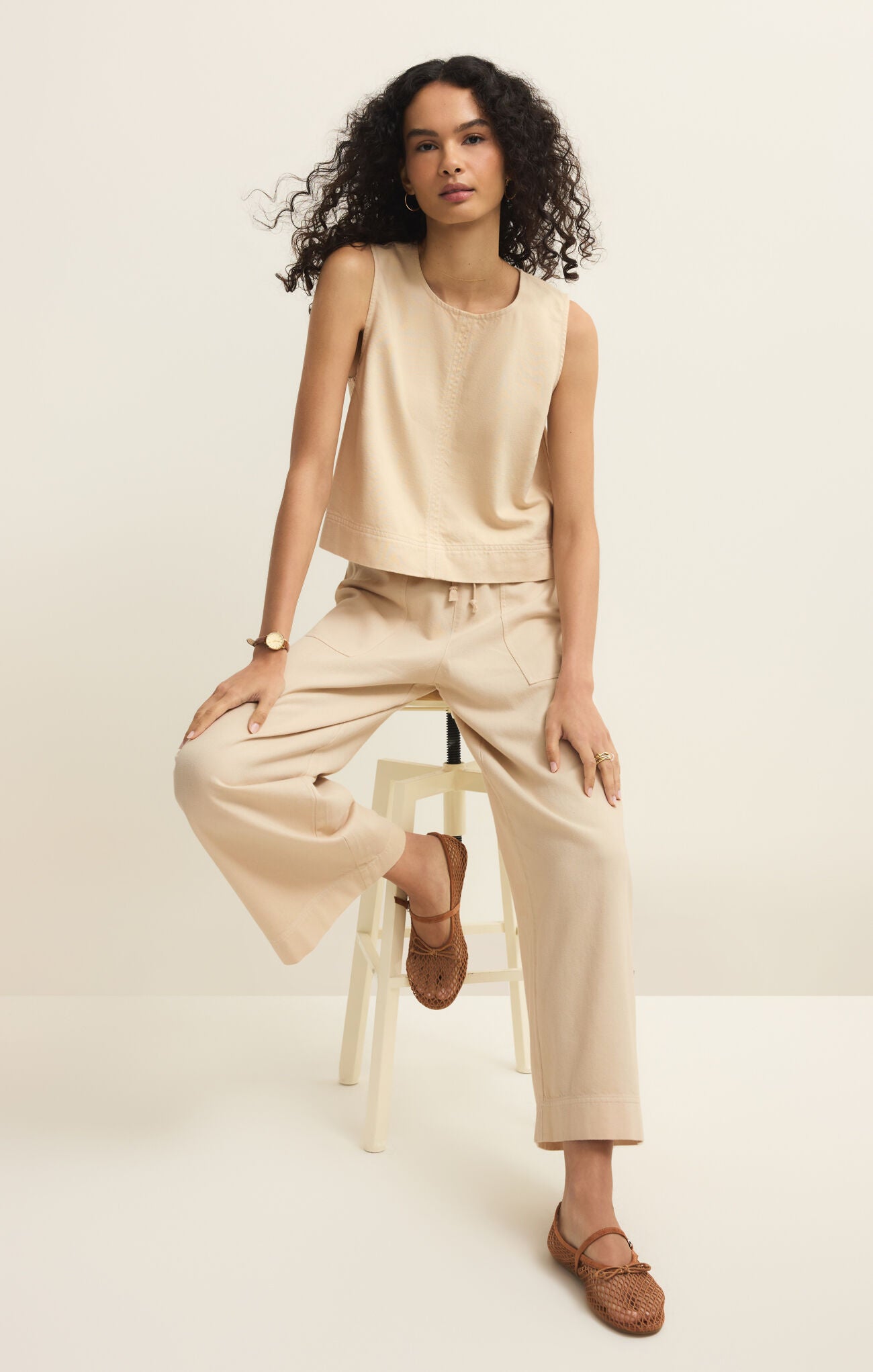 Daycation Twill Ankle Pant