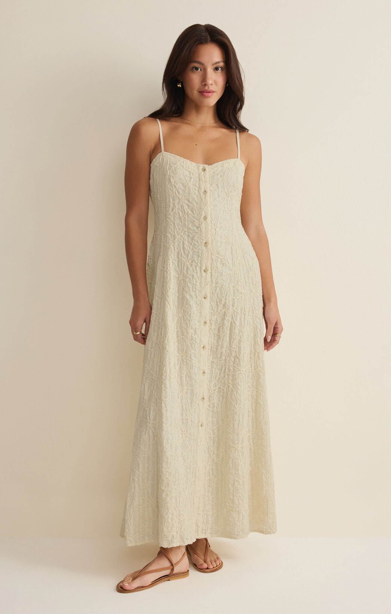 Angel Eyes Textured Midi Dress