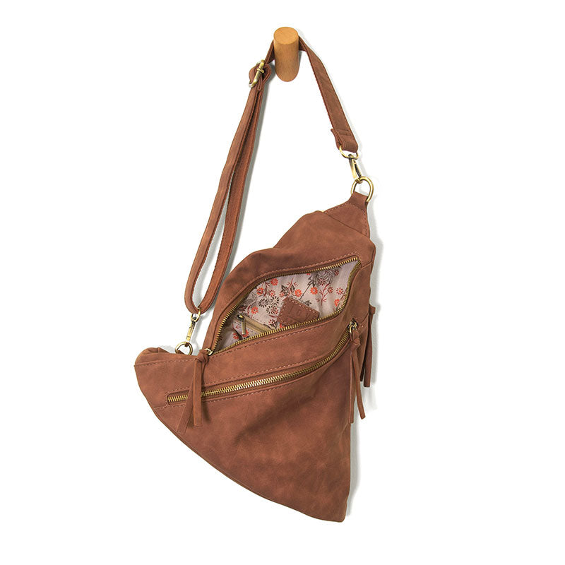 Peyton Double Zip Convertible Backpack Olive