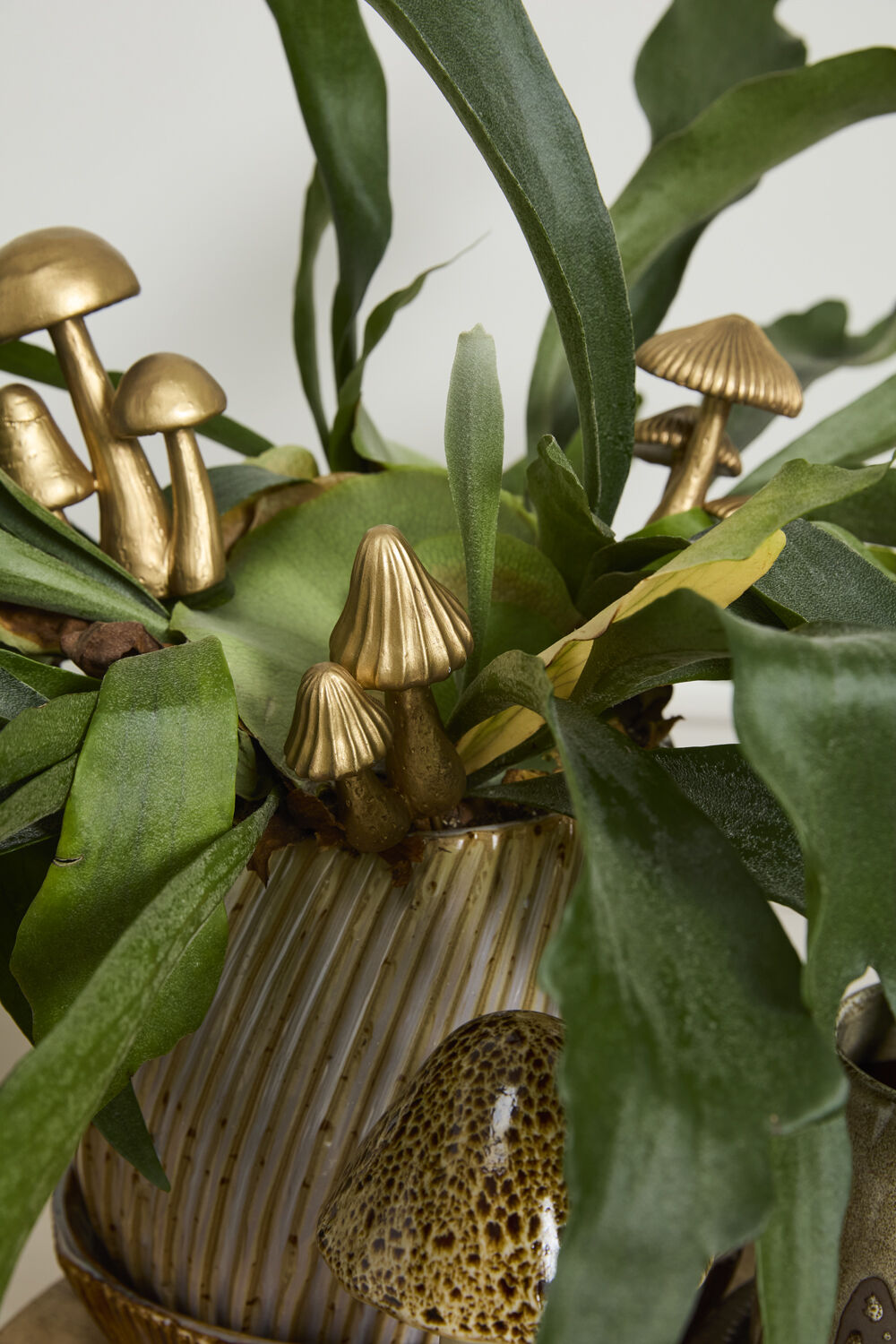 Mini Mushroom Plant Sticks - set of 3