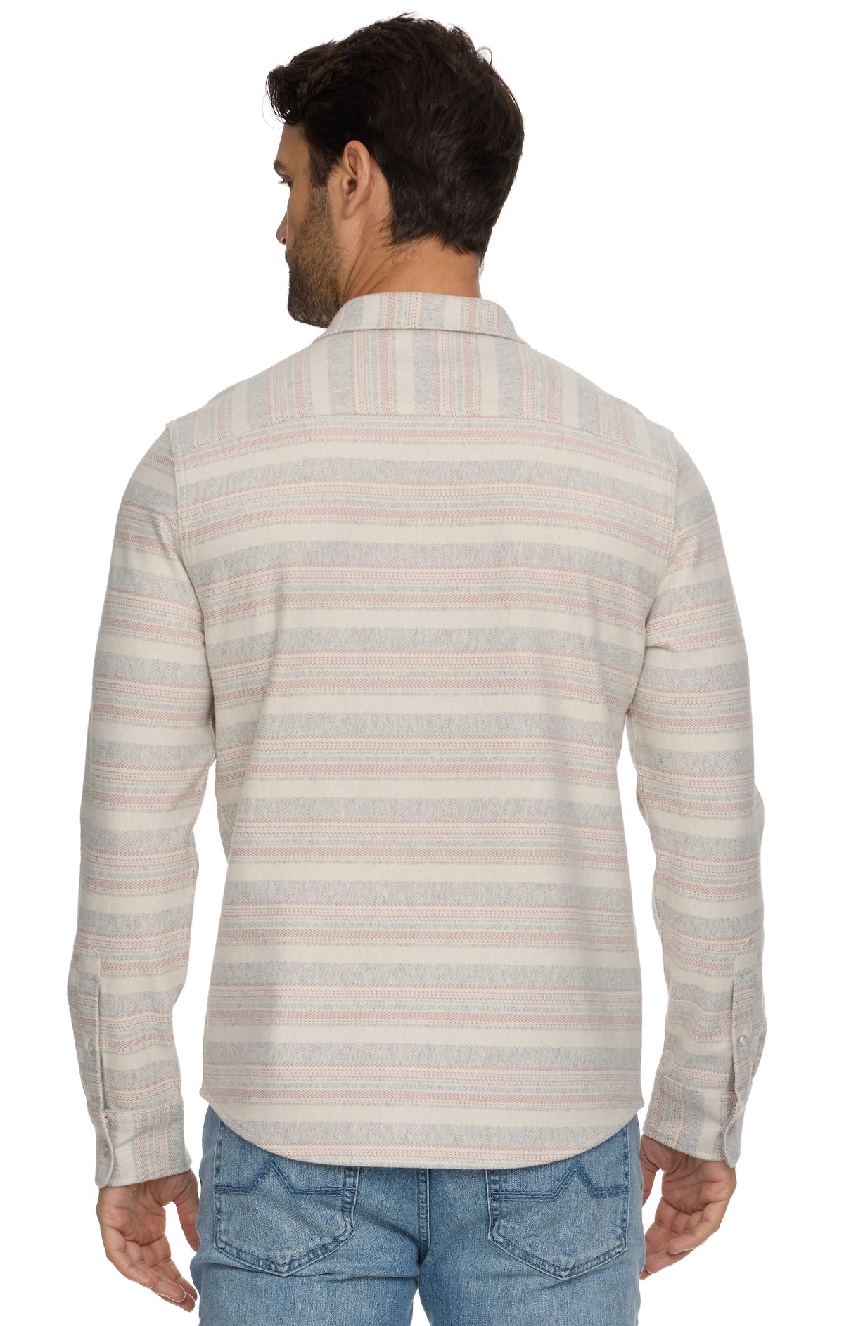 Luverne LS Striped Hero Knit Flannel
