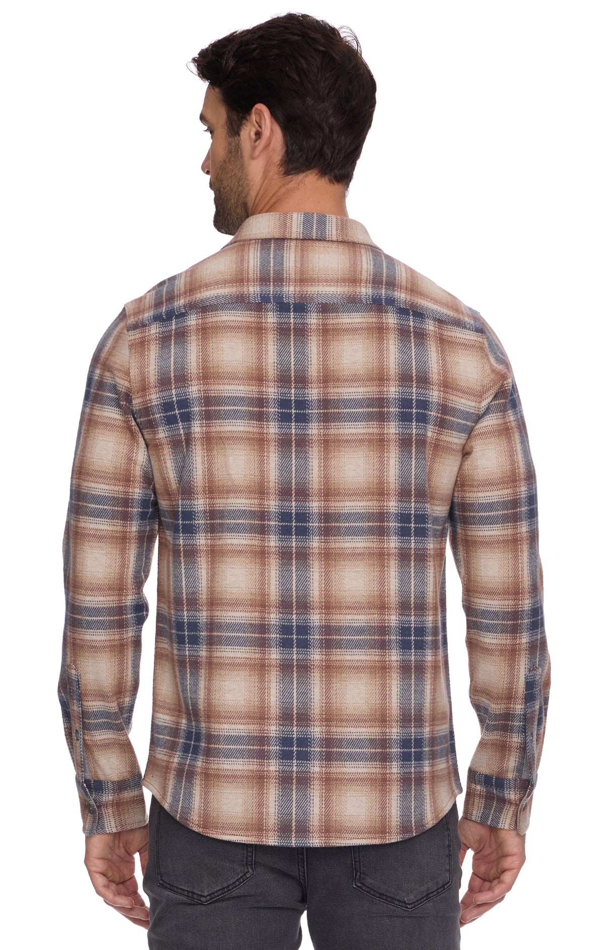 Odenville LS Striped Hero Knit Flannel