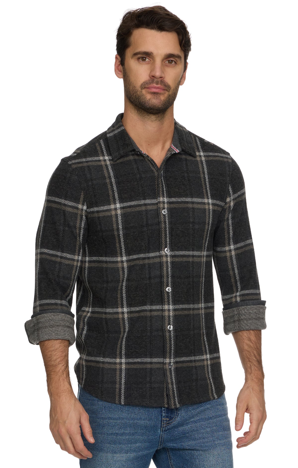 Wadley LS Striped Hero Knit Flannel