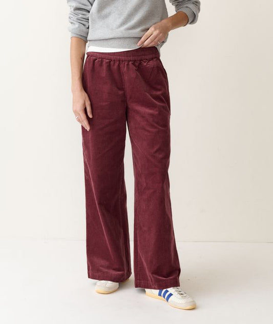 Allison Corduroy Trouser - Merlot