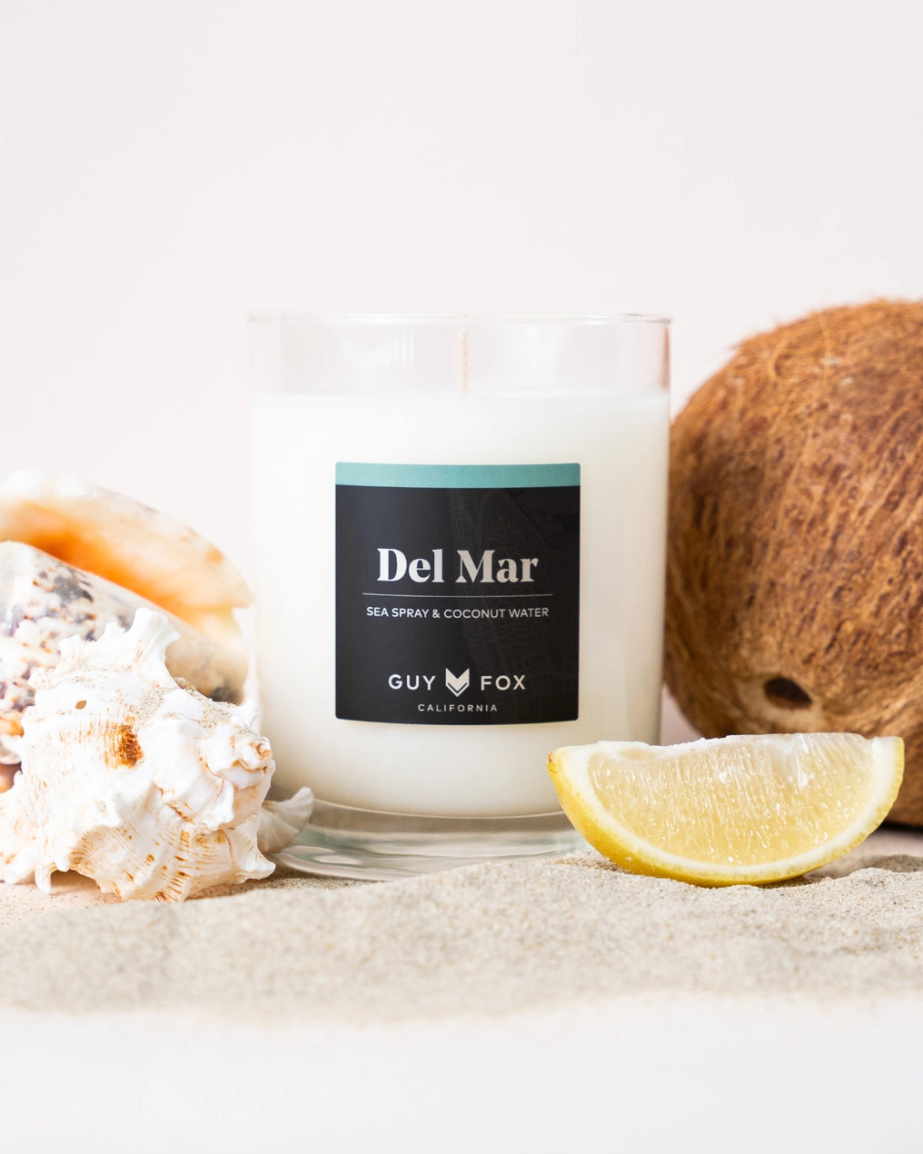 Del Mar Coconut Wax Candle - Sea Spray + Coconut Water
