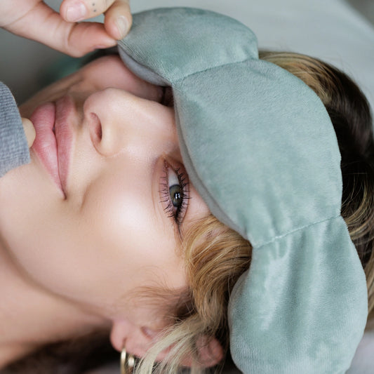 Weighted Sleep Eye Mask Green